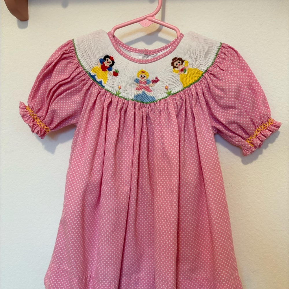 Remember Nguyen Pink Smocked Princess Top | Girls Size 4